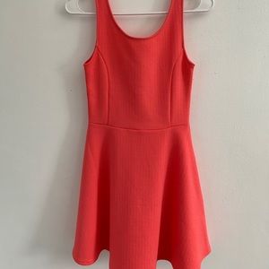 divided H&M coral skater dress